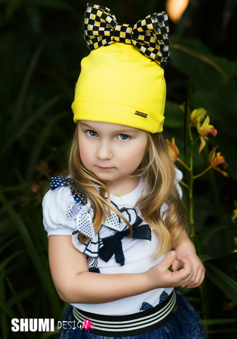 Как сшить шапку бант из трикотажа для девочки 4-5 лет своими руками 35