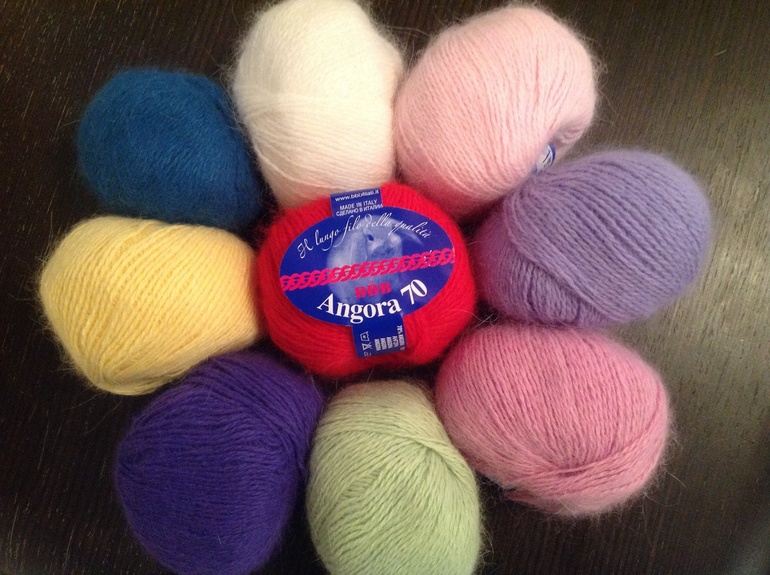 Манишка. Кроличий пух. Повторю на заказ.