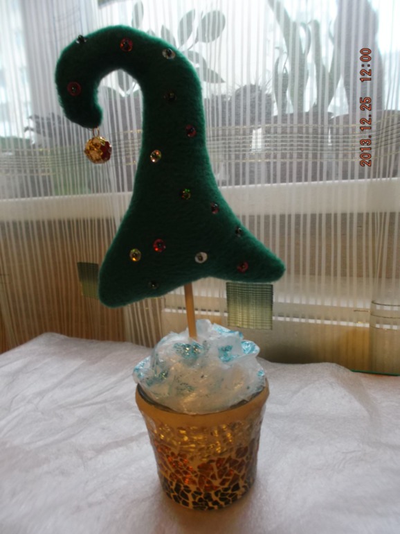 И у меня сшилась ёлочка)