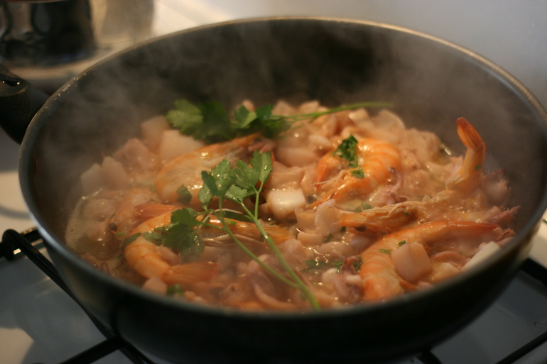 Неправильное ризотто по-рыбацки / Risotto alla pescatora