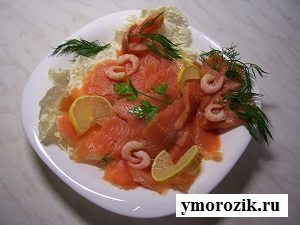 Три блюда из одной форели.