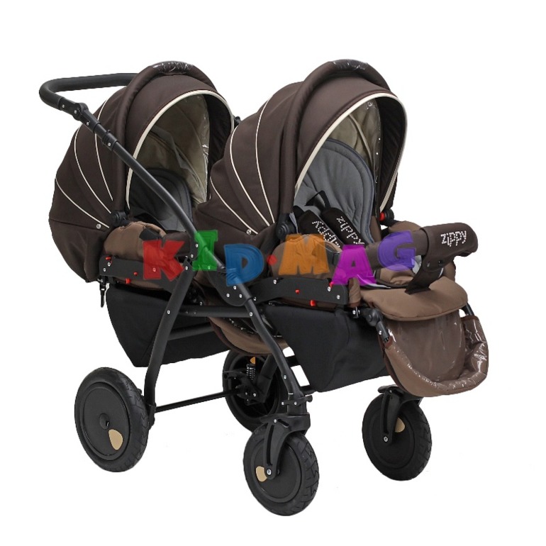 Продаю НОВУЮ коляску для двойни Tutis Zippy 3 в 1 от 0 до 3 лет