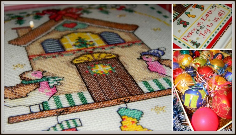 Рождественская вышивка