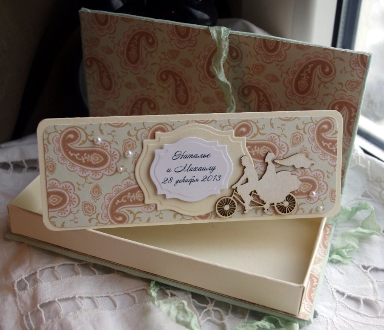 коробочка на зимнюю свадьбу