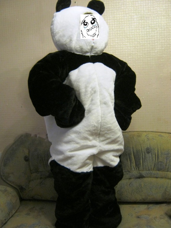 Панда и платье