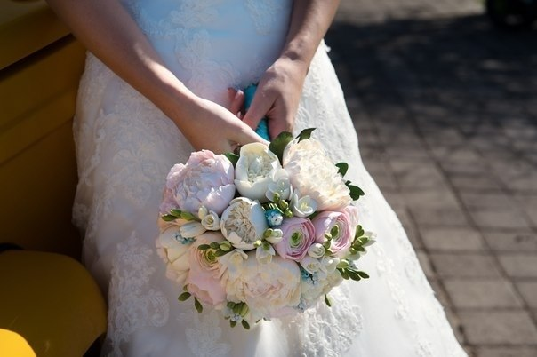 Букет невесты из полимерной глины