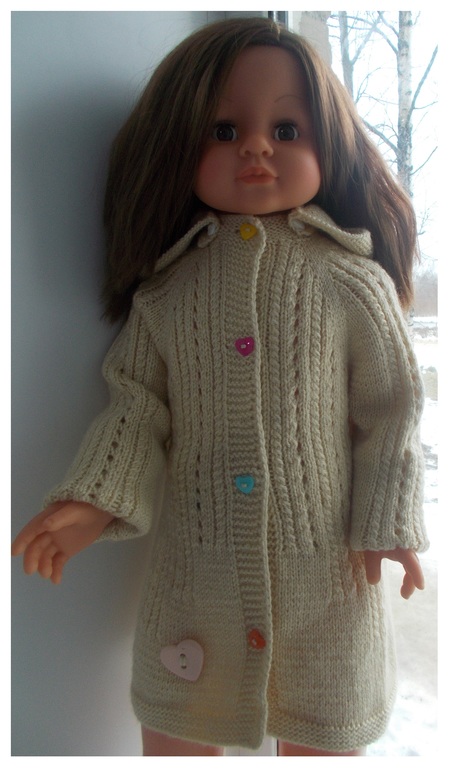 Кардиган с сердечками для малышки