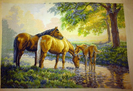 Лошади у ручья от ДИМ.