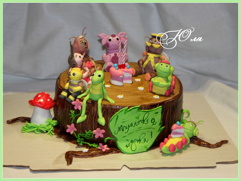 Лунтик на пеньке