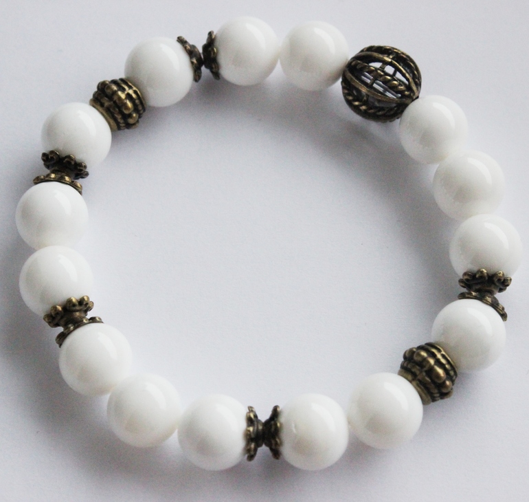 Часы+браслеты "Агат с бирюзой"