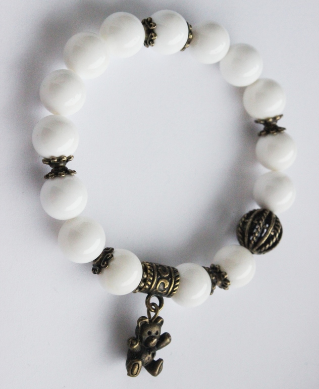 Часы+браслеты "Агат с бирюзой"