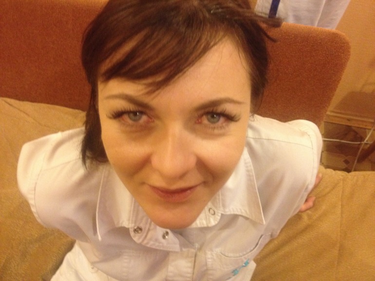 медсестра в обеденный перерыв