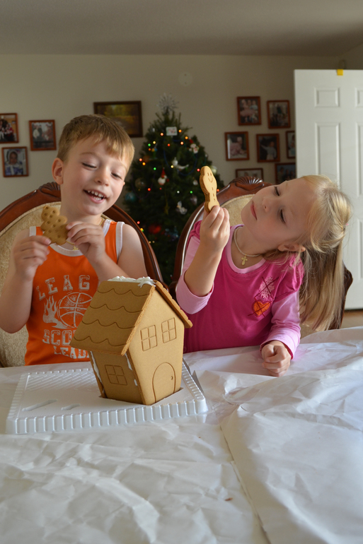 Наш первый Домик из печенья и просто печенья))) 3г.8мес.