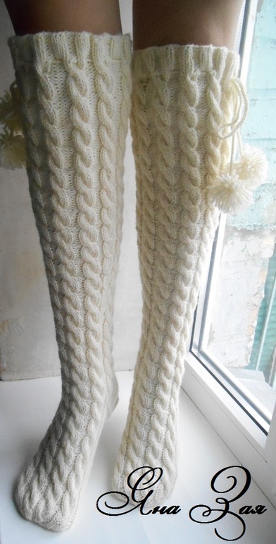 Молочные гольфы-чулки!