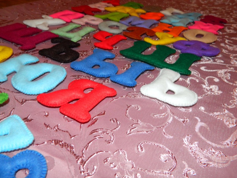 Алфавит из фетра.