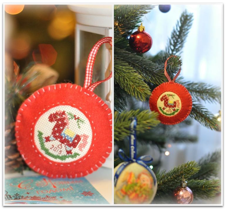 Наши hand-made игрушки и елочка :)
