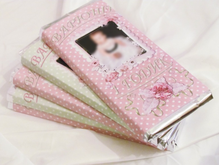 Нежный розово-салатовый набор для Годика!