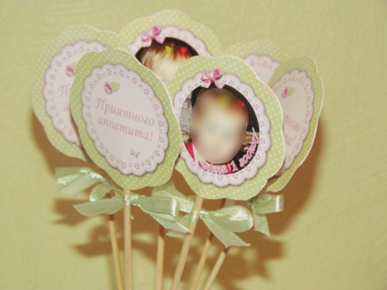 Нежный розово-салатовый набор для Годика!