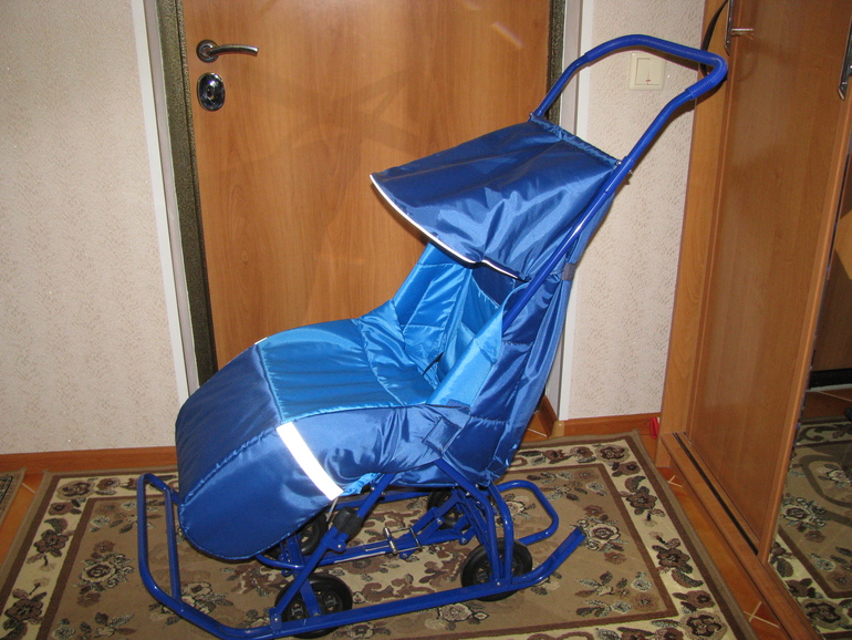 Санки коляска  - лучший новогодний подарок деткам!