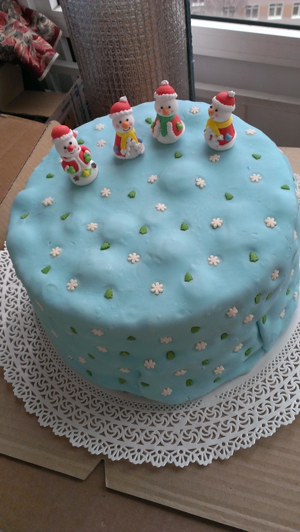 Мой первый, красивый торт)