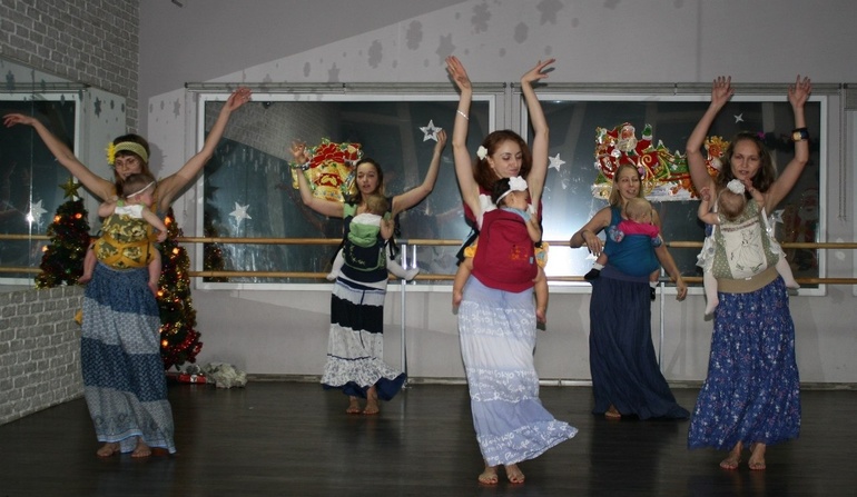 Наш новогодний слинговечер