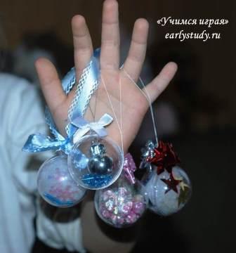 Новогодние шары своими руками