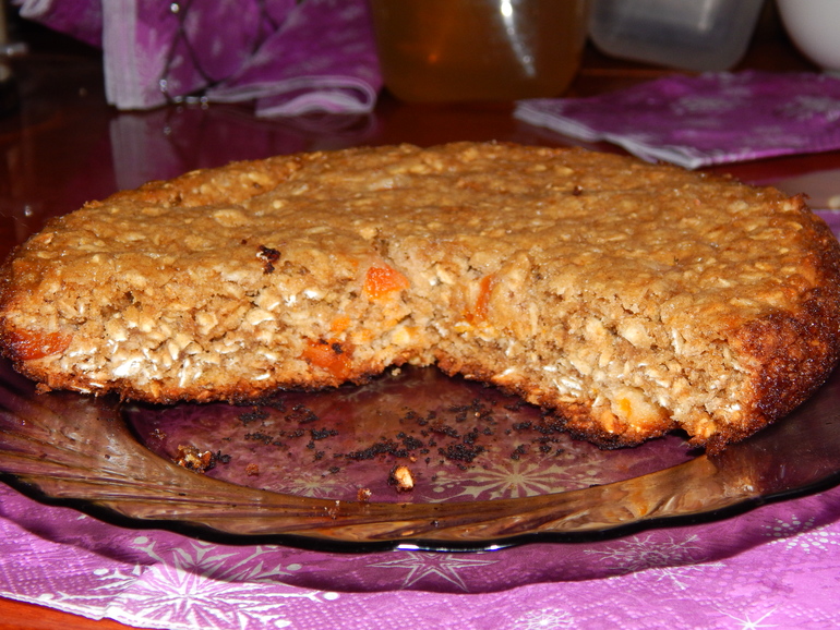 Сильно вкусный овсяный пирог