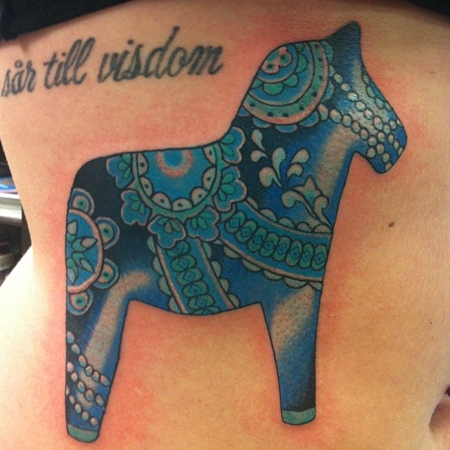 Про символ года. Скандинавская лошадка Dala Horse
