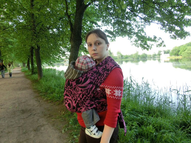 LennyLamb Twisted Leaves Purple & Black