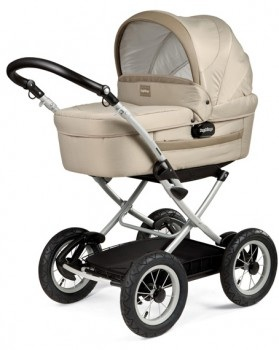 Коляска-люлька Peg-Perego Young-auto (шасси Classico) цвет Miele+сумка