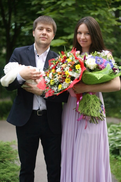 Наша выписка из роддома 16 :)