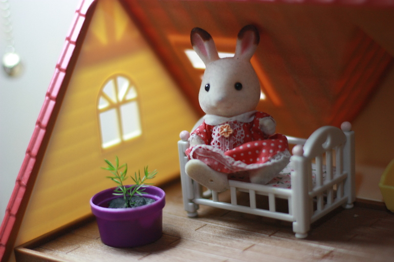 Самодельный цветочный горшок для Sylvanian Families
