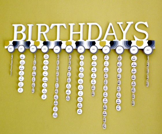 Birthday calendar