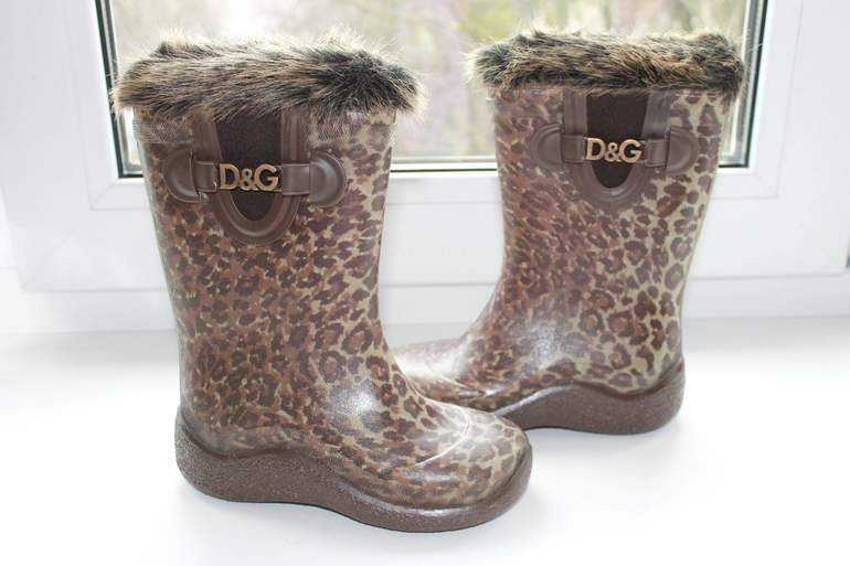 Резиновые сапоги на меху D&G - Италия