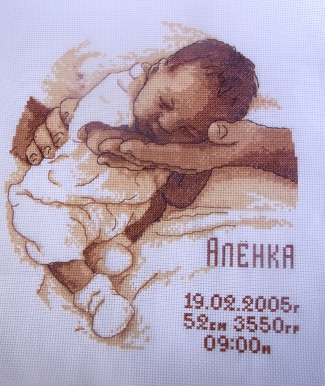 вышитая Детская,свадебная метрика на заказ...