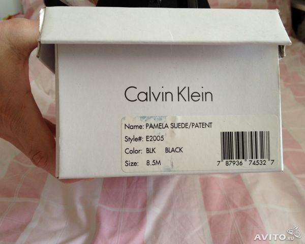 Туфли замшевые Calvin Claine 38 размер 2500