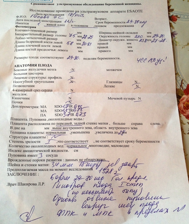 Девочки расшифруйте заключение УЗИ