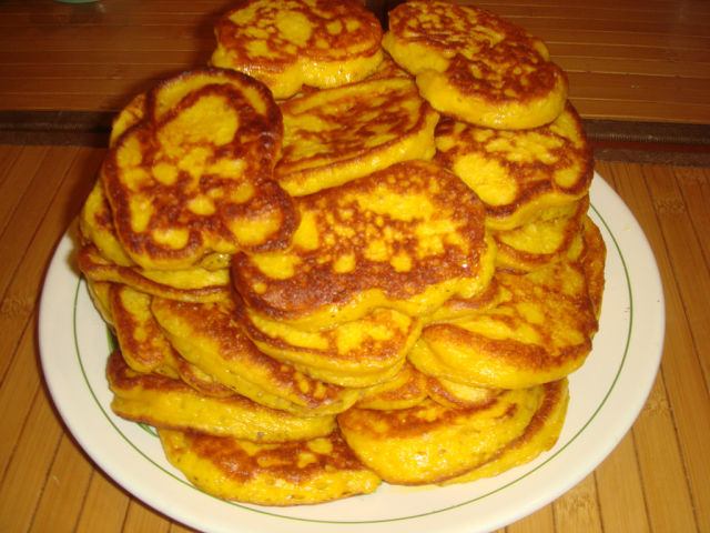 Оладушки с тыквой