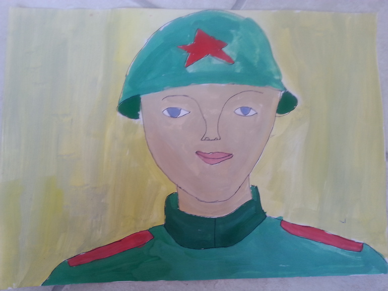 Рисунок Солдат