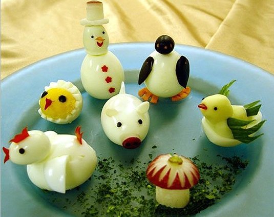 украшение из яиц