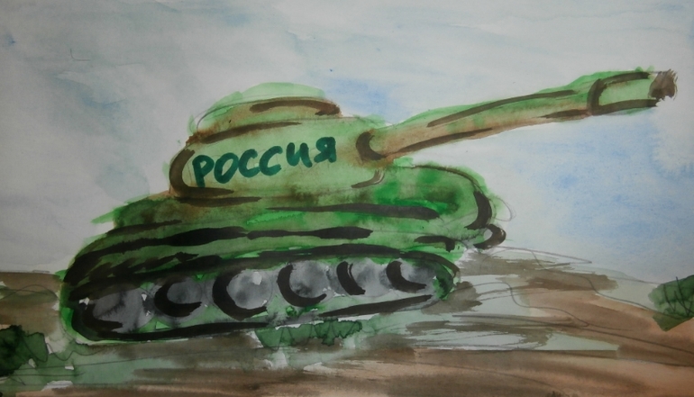 рисунок на 23 февраля