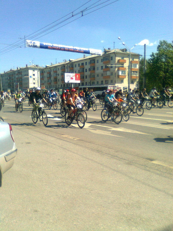 День 1000 велосипедистов в Уфе