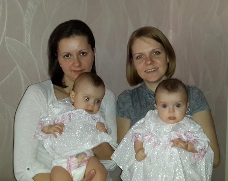 Покрестили)