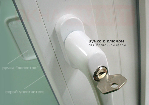 Очень нужная защита от детей. Ручка с замком на окна.