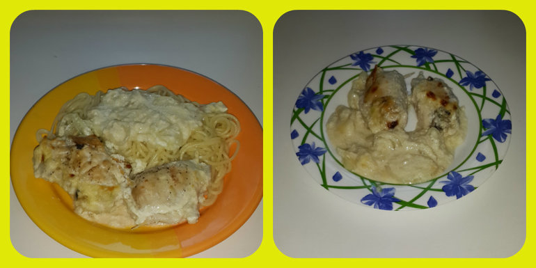 Рулетики куриные с грибами...