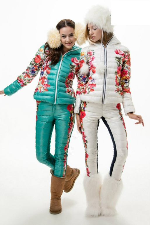 Костюм зимзний с принтом Moncler (Royal Cat)