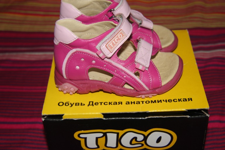 Новые босоножки TIKO р.21 за пол-цены  800р (анатомические)