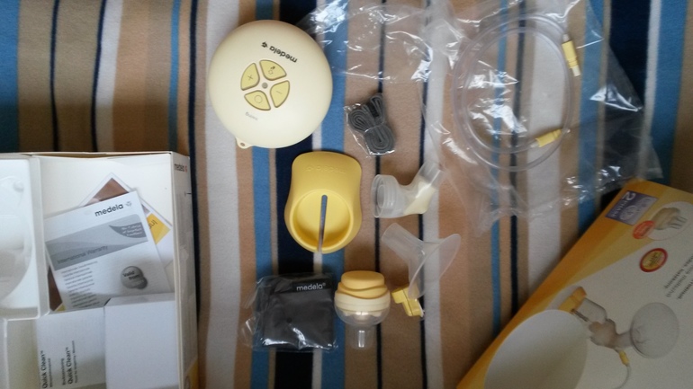 Продаю Новый Электронный двухфазный молокоотсос Medela Swing +смартсоска кальма 5000р.