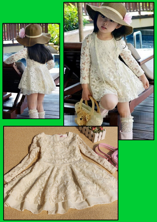 2 945 тг (627 руб) Кружевное платье для маленькой леди от  Fashion Kids