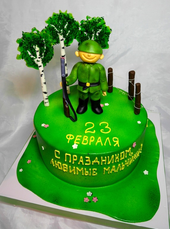 Торт к 23 февраля)